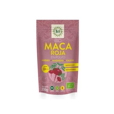 MACA ROJA BIO EN POLVO SOL NATURAL 200 G