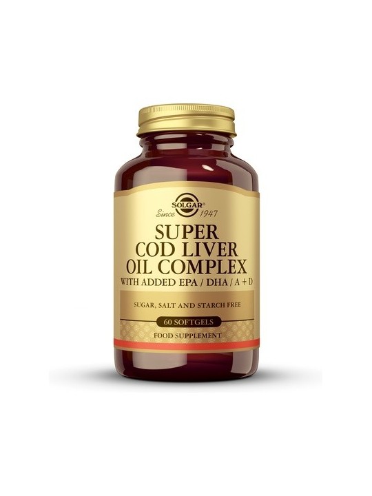 SUPER COD LIVER OIL COMPLEX 60 CAPSULAS SOLGAR