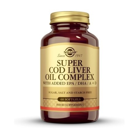 SUPER COD LIVER OIL COMPLEX 60 CAPSULAS SOLGAR