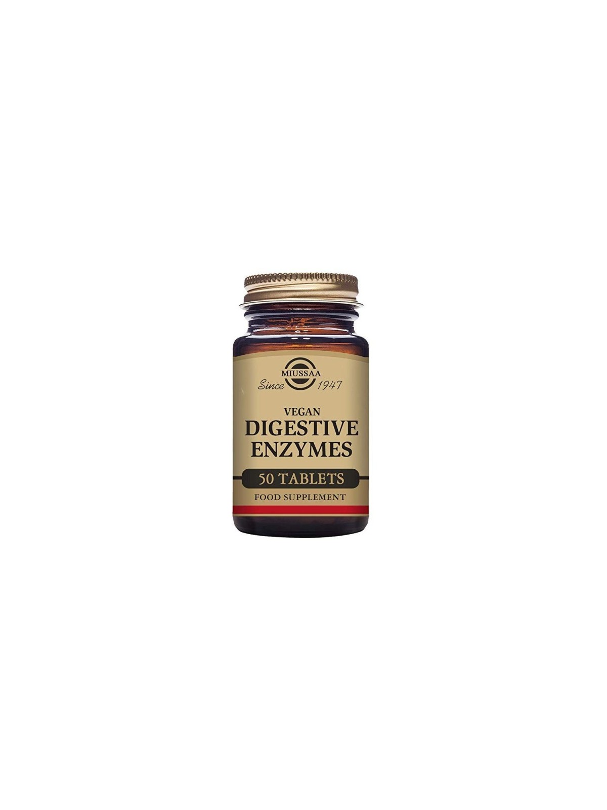 VEGAN ENZIMAS DIGESTIVAS 50 COMPRIMIDOS MASTICABLES SOLGAR
