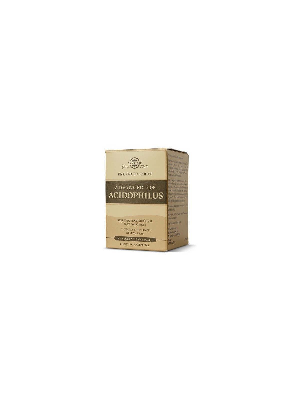 ACIDOPHILUS ADVANCE 40+ 60 CAPSULAS SOLGAR