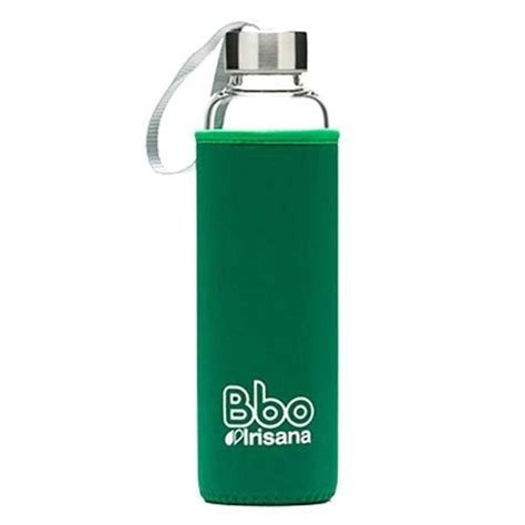 BOTELLA BOROSILICATO NEOPRENO 550 ML. VERDE