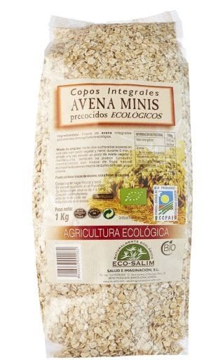 COPOS DE AVENA ECOLOGICA MINIS 1KG ECO-SALIM