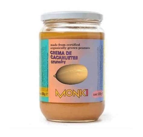CREMA CACAHUETE CRUNCHY MONKI 650G