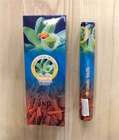 INCIENSO CANELA Y VAINILLA SAC
