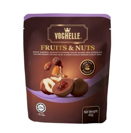 XOCOLATINA 40G LLET EN FRUITS SECOS