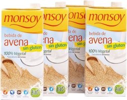 BEBIDA AVENA SIN GLUTEN 1L MONSOY