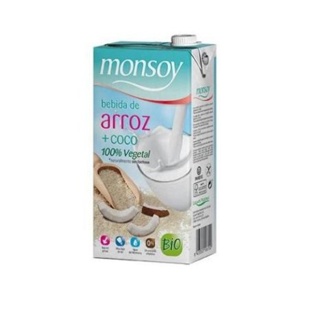 BEBIDA ARROZ CON COCO MONSOY 1 L