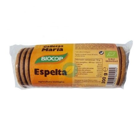 GALLETAS DE ESPELTA MARIA 200GR BIOCOP