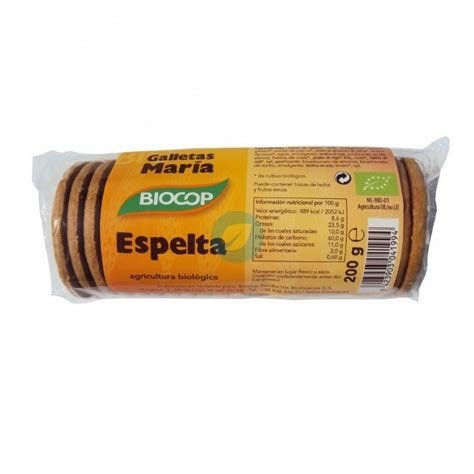 GALLETAS DE ESPELTA MARIA 200GR BIOCOP