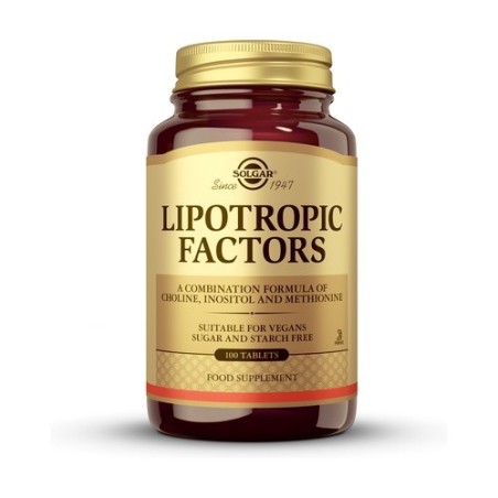 FACTORES LIPOTROPICOS 100 COMPRIMIDOS SOLGAR