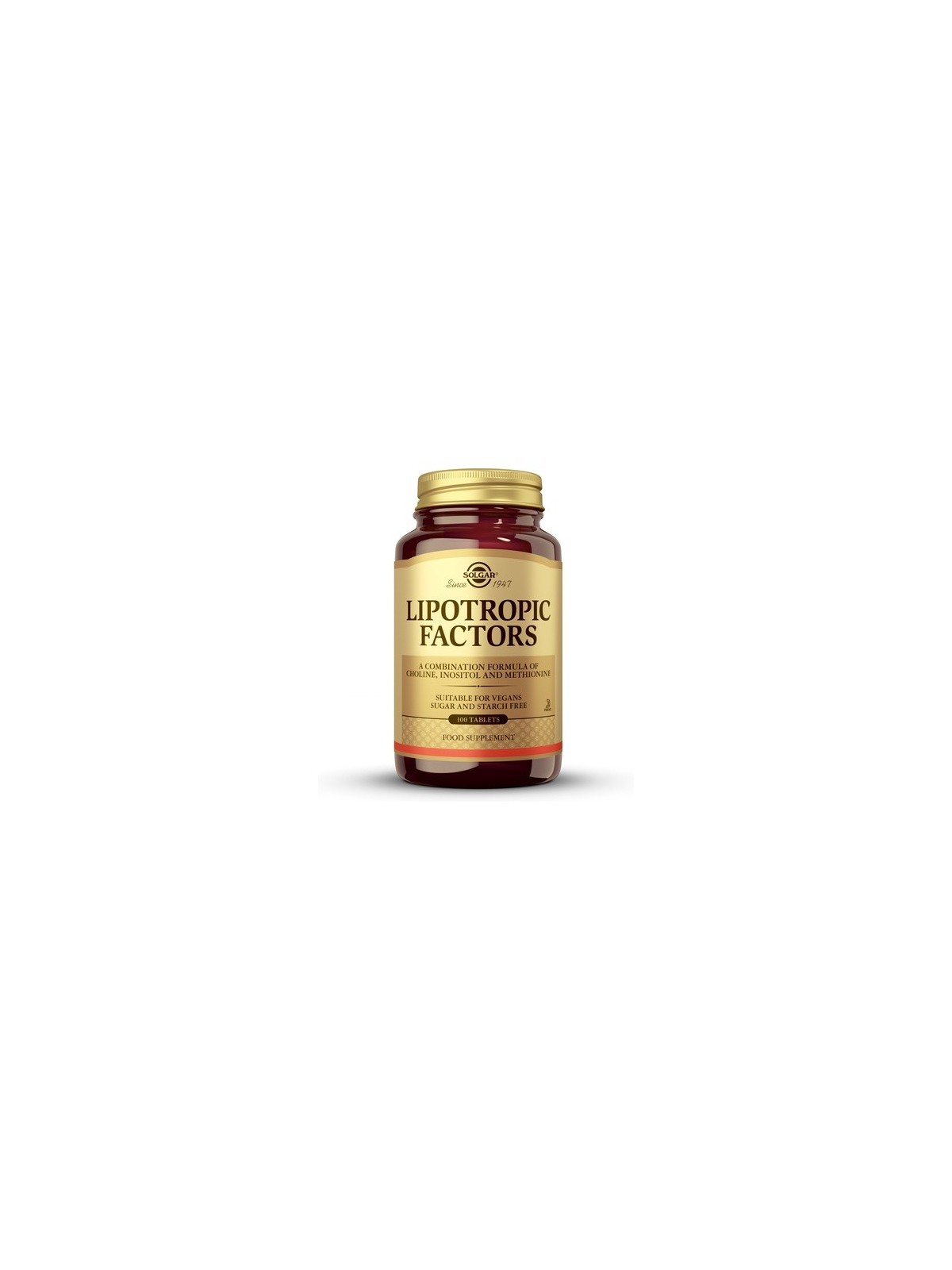 FACTORES LIPOTROPICOS 100 COMPRIMIDOS SOLGAR