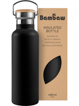BOTELLA TERMICA JET BLACK 1L BAMBAW