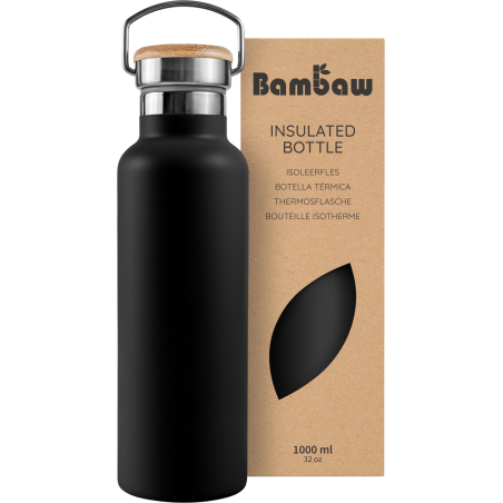 BOTELLA TERMICA JET BLACK 1L BAMBAW