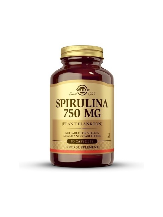 ESPIRULINA 750 MG 100 COMPRIMIDOS SOLGAR