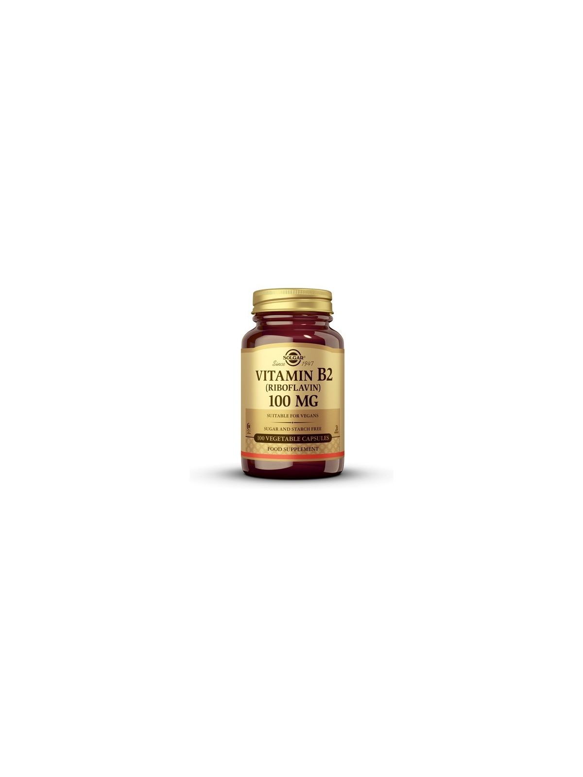 VITAMIN B2 SOLGAR 100 CAPSULAS