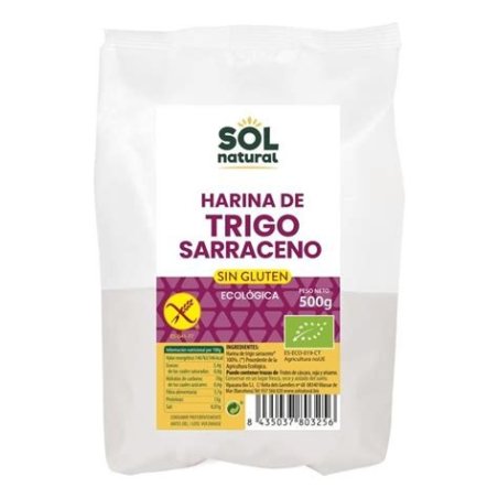 SOL-HARINA TRIGO SARRACENO S/GLUTEN BIO 500 GRS