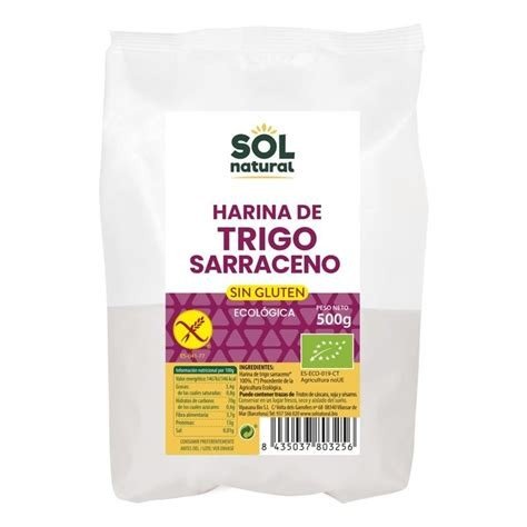 SOL-HARINA TRIGO SARRACENO S/GLUTEN BIO 500 GRS
