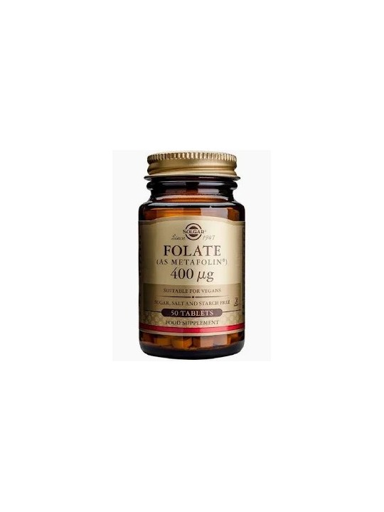 FOLATO COMO METAFOLIN 400MG 50 COMPRIMIDOS SOLGAR
