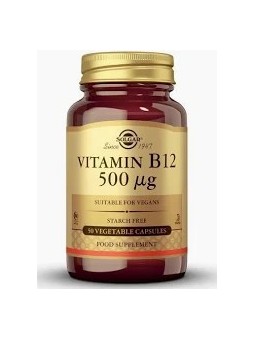 VITAMINA B12 500 MCG 50 CAPSULAS SOLGAR