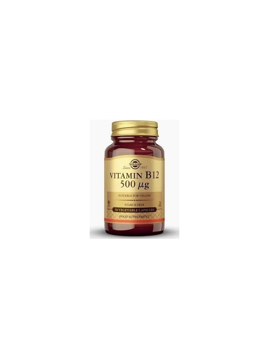 VITAMINA B12 500 MCG 50 CAPSULAS SOLGAR