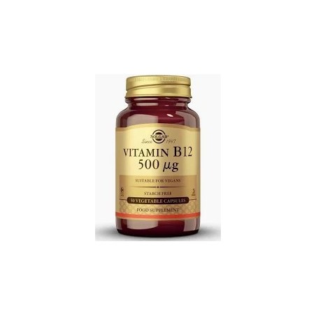 VITAMINA B12 500 MCG 50 CAPSULAS SOLGAR