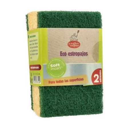 ESTROPAJO DURO VERDE 2 UNIDADES