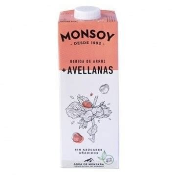 BEBIDA DE ARROZ Y AVELLANAS 1 L MONSOY