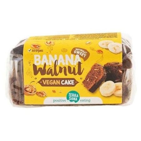 CAKE ECO VEGANO BANANA AVELLANA 350GR TERRASANA