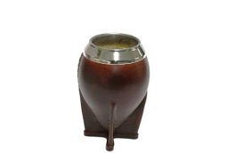 MATE FORRADO CUERO CON VIROLA