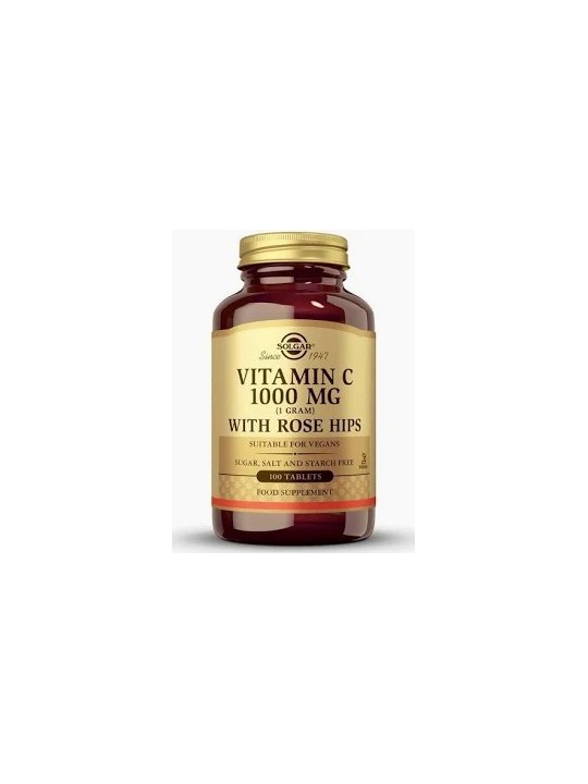 VITAMINA C +ESCARAMUJO SOLGAR 1000MG/100COMP