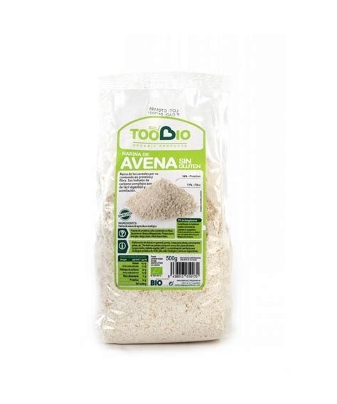 HARINA AVENA SIN GLUTEN 500 G TOO BIO