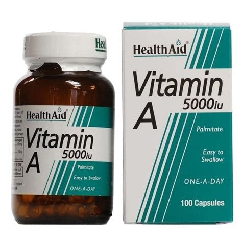 VITAMINA A 5000 UI 100CAP HEALTH AID
