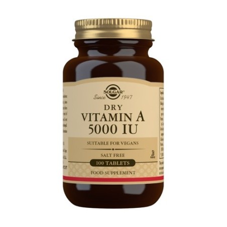 VITAMINA A SECA 5000 UI 100 COMP SOLGAR