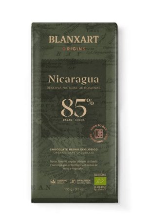 TABLETA DE CHOCOLATE 85 % NICARAGUA BLANXART