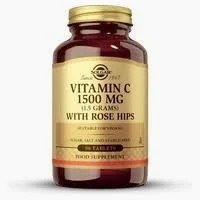 VITAMIN C 1500 MG ROSEHIPS SOLGAR 180 TABLETAS
