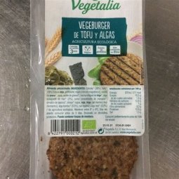 HAMBURGUESA TOFU VERDURAS ALGAS VEGETALIA
