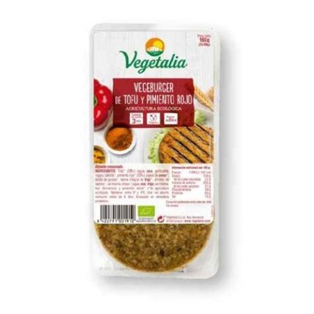 VEGEBURGUER TOFU+PIMIENTOS 160 GR VEGETALIA
