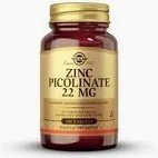 ZINC PICOLINATO 22 MG 100 COMPRIMIDOS SOLGAR