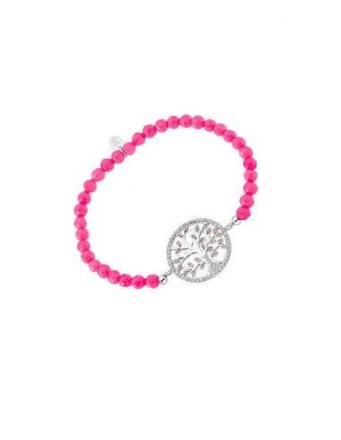 PULSERA ARBOL DE LA VIDA COLOR ROSA