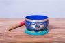 CUENCO TIBETANO BRONCE AZUL FLOR DE LOTO