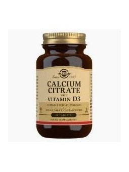 CITRATO CALCIO CON VITAMINA D3 60 COMPRIMIDOS SOLGAR