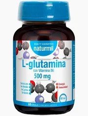 L-GLUTAMINA 500MG + B6 60 CAPSULAS NATURMIL
