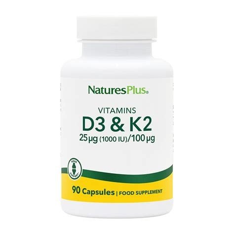 VITAMINA D3 / VITAMINA K2 90 CAPSULAS NATURES PLUS