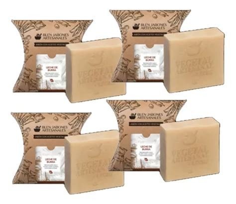 PACK 4 JABONES VARIADOS 25 GR LECHE DE BURRA