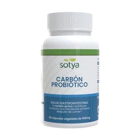CARBON VEGETAL PROBIOTICO 90 CAPSULAS 550MG SOTYA