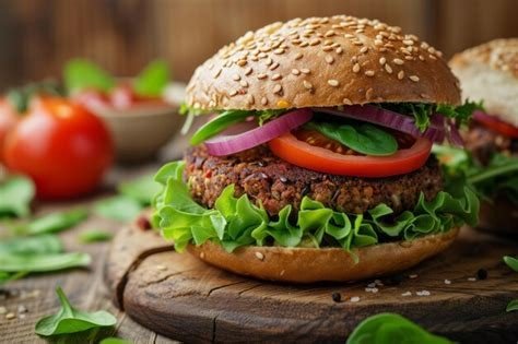 HAMBURGUESA FITNESS VEGANA TOMATE