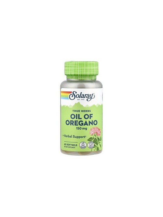 ACEITE OREGANO SOLARAY 150 MG PERLAS