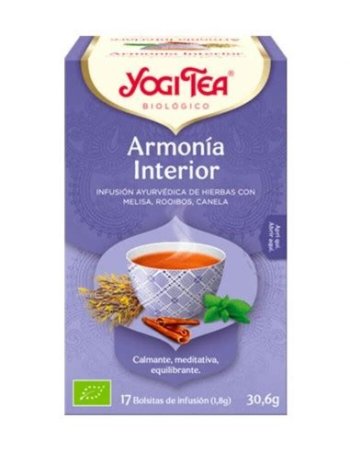 YOGI TEA ARMONIA INTERIOR CON MELISA ROOIBOS Y CANELA