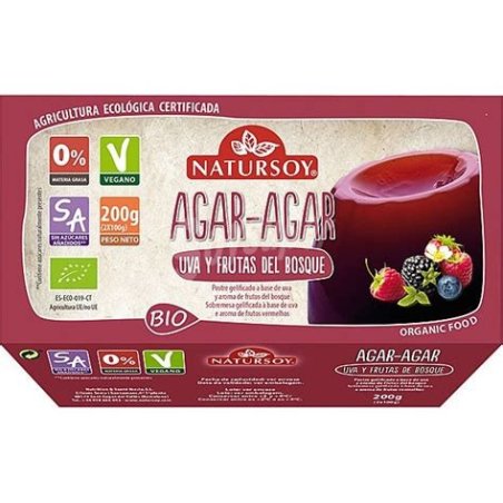 GELATINA AGAR-AGAR UVA Y FRUTAS DEL BOSQUE